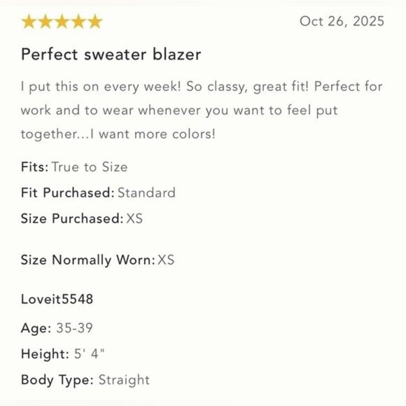 NWT Size SP - NVLT Knit Topstitch Jacket - Picture 8 of 16